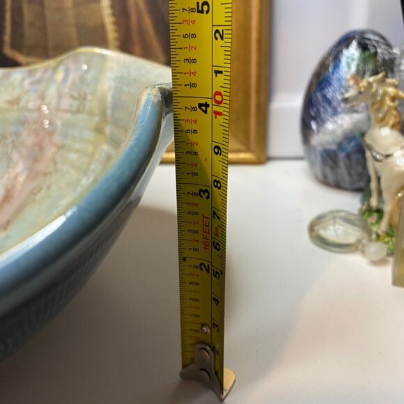 Studio Pottery Bowl Signed JD Crystal Bottom And Crystalline Grazed Blue Green - Picture 13 of 13